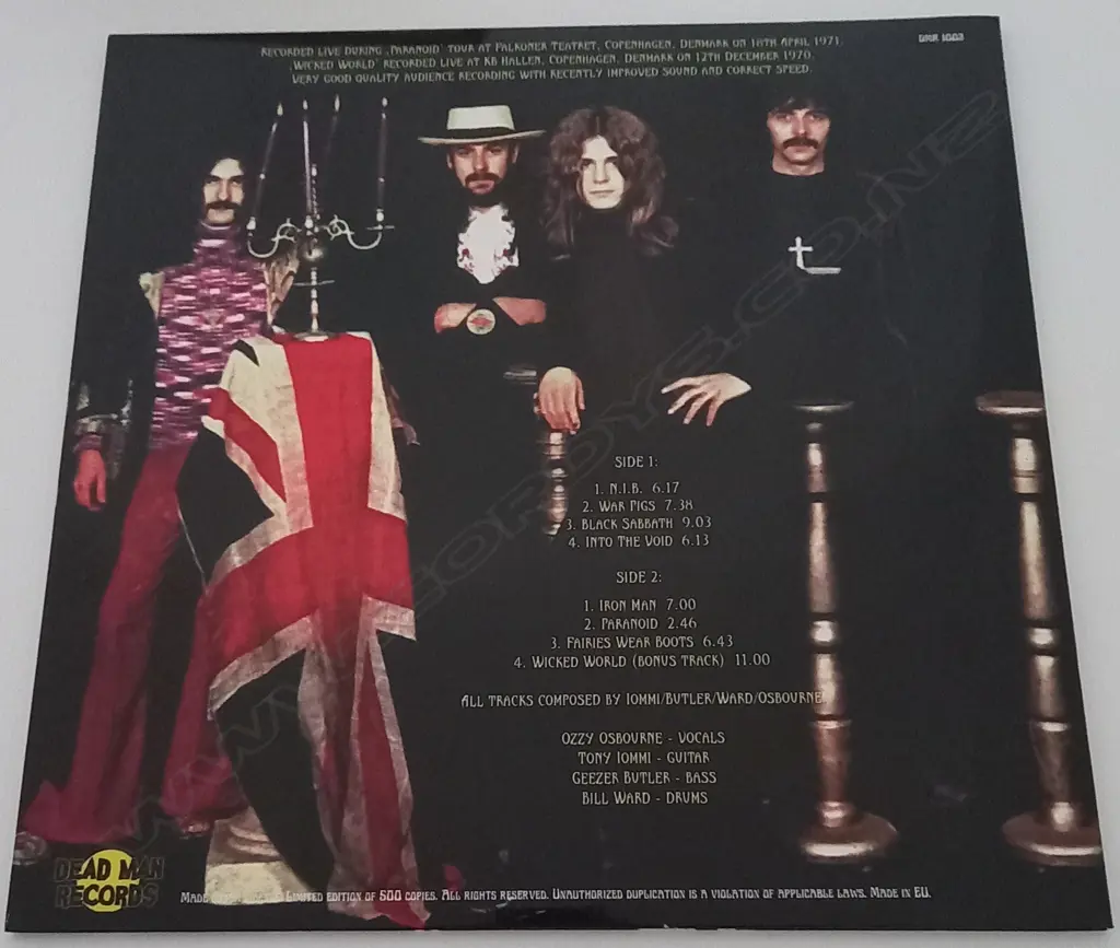 Black Sabbath, Live In Copenhagen 1971 Image 1++